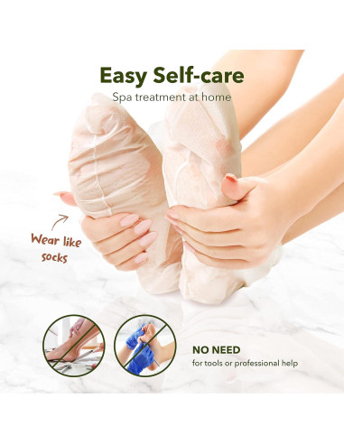 Mascarilla Exfoliante para Pies Purederm - 9 Unidades