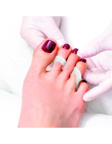 Tiras Separadoras de Dedos ForPro, 100 Unidades, 15.24 cm, Blanco