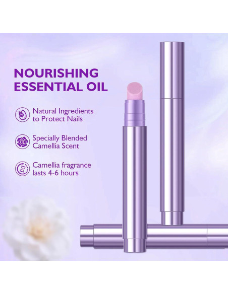 Bolígrafo de Aceite para Cutículas 3-en-1 Fmnung - Punta Cerámica