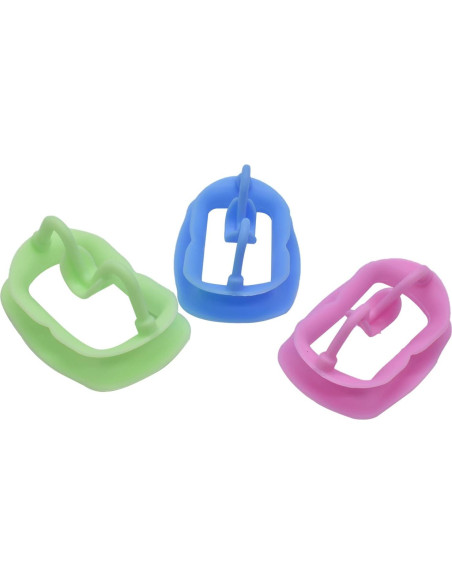 Abre Boca de Silicona Angzhili 3 Pcs Retractor Dental Abre Boca de Silicona Angzhili 3 Pcs Retractor Dental