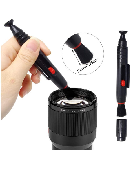 Kit de limpieza de cámara 3 en 1 Honbay - Soplador, paño y bolígrafo