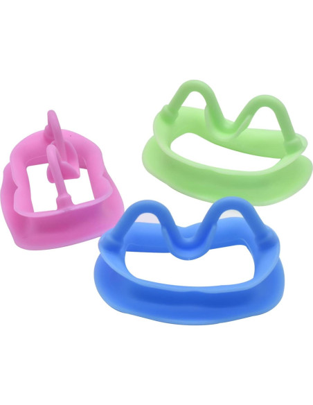 Abre Boca de Silicona Angzhili 3 Pcs Retractor Dental Abre Boca de Silicona Angzhili 3 Pcs Retractor Dental