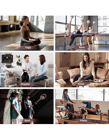 Calcetines Antideslizantes para Mujeres - 2 Pares Gris y Negro