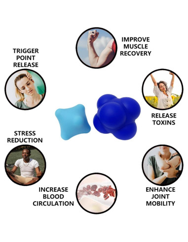 Juego de Pelotas de Masaje y Entrenamiento AEIKINISIS 2 Piezas