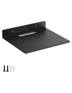 Estante Flotante de Metal NUTNAPH 6.5" Negro 3mm para Pared