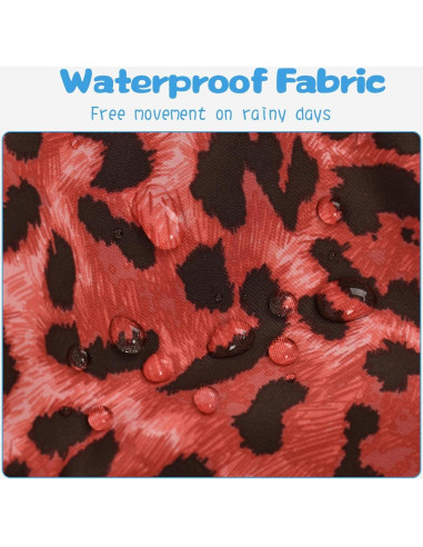 Chaqueta de Lluvia Impermeable Joyson para Niñas 8-9 Años