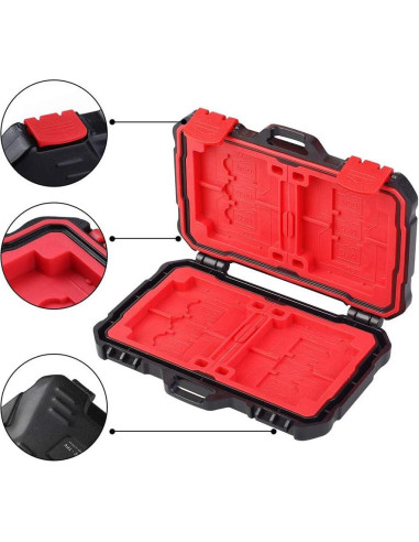 Funda para Tarjetas de Memoria LYNCA KH10, Estuche Duro Resistente