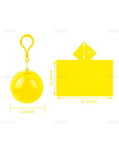 Impermeables Desechables AUEAR 5 Paquetes 140x80 cm 2