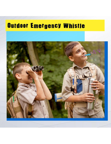 117 Silbatos de Emergencia Norcoin con Llavero Aluminio Multicolor