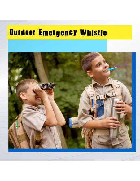 117 Silbatos de Emergencia Norcoin con Llavero Aluminio Multicolor