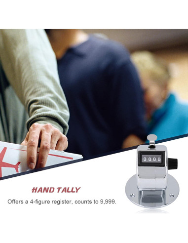 Contador de Clics Manual HANYAUKU HUTJ1463 4 Dígitos Metal