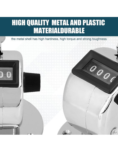 Contador de Clics Manual HANYAUKU HUTJ1463 4 Dígitos Metal