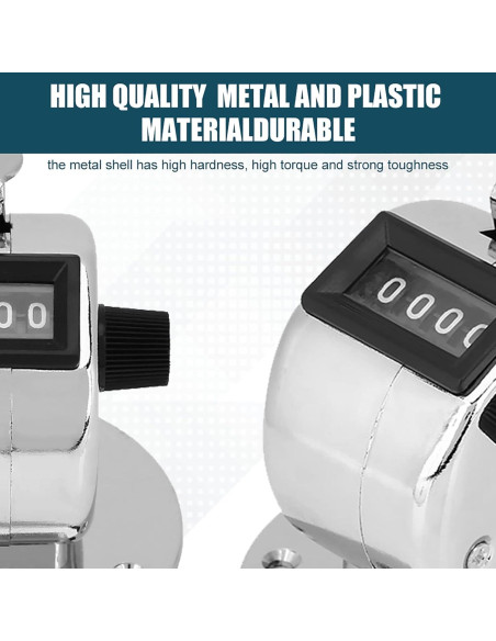 Contador de Clics Manual HANYAUKU HUTJ1463 4 Dígitos Metal