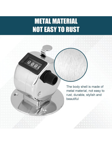 Contador de Clics Manual HANYAUKU HUTJ1463 4 Dígitos Metal