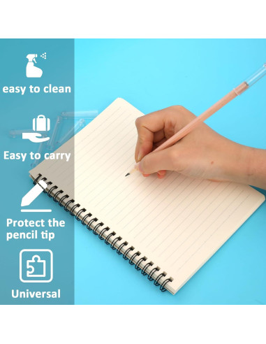 Tapa de Lápiz de Plástico Vin Beauty - 24 Pcs Transparente