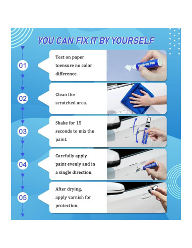 Pintura de Retoque Negra Autattooffic 30 ml para Coches