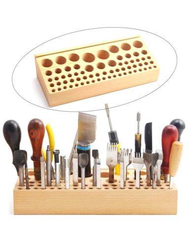 Soporte Organizador de Herramientas de Cuero QMNNMA 68 Agujeros