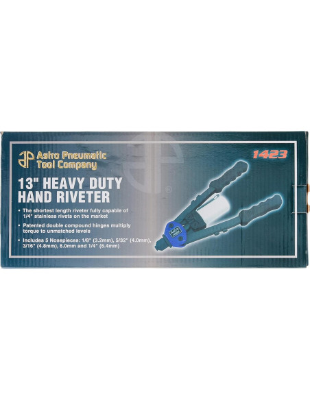 Remachadora Manual Astro Pneumatic 1423 13" Alta Resistencia