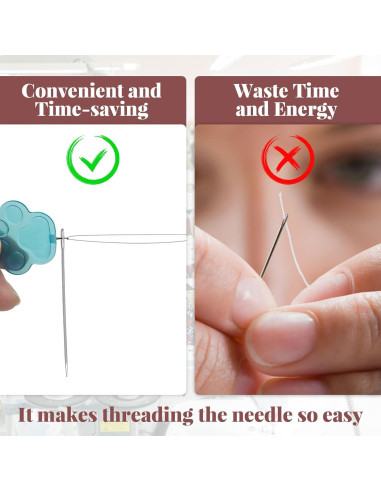 Enhebradores de Aguja Patita de Gato 7 Pcs Keepsweat