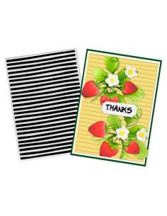 Carpeta de Embossing Plástico LANGFON 7x10 cm Rayas Horizontales