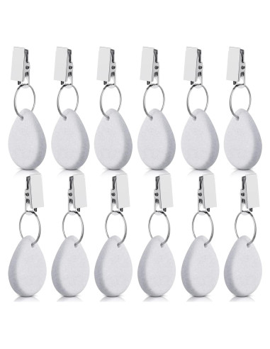 Pesas para Manteles Geiserailie 12 Pcs Gota de Agua Blanca
