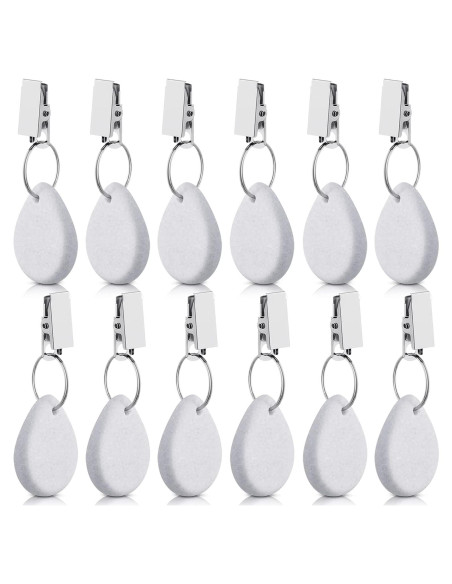 Pesas para Manteles Geiserailie 12 Pcs Gota de Agua Blanca
