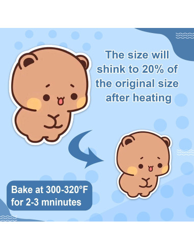 10 Hojas de Plástico Retráctil EllaYIDOI 20x14.5cm para Manualidades