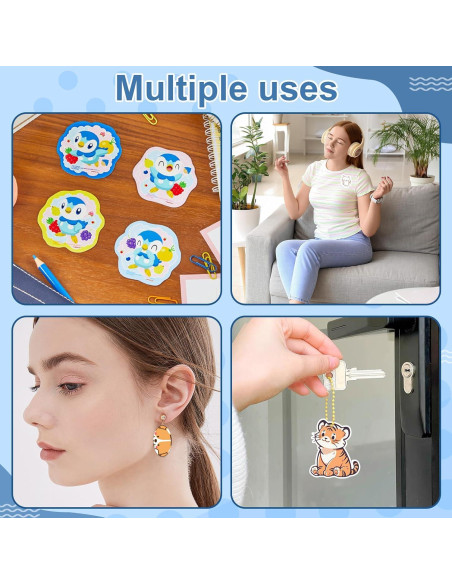 10 Hojas de Plástico Retráctil EllaYIDOI 20x14.5cm para Manualidades