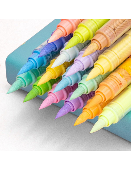 Set de 12 Marcadores de Pintura Acrílica Guangna Multicolor