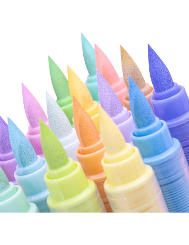 Set de 12 Marcadores de Pintura Acrílica Guangna Multicolor