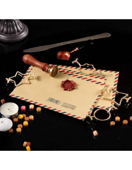 Kit de Sello de Cera Tessco 12 Piezas con Alfombrilla de Silicona