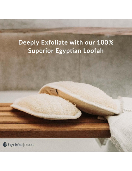 Guante Exfoliante Hydrea London Lufa Egipcia Orgánica 23x15cm