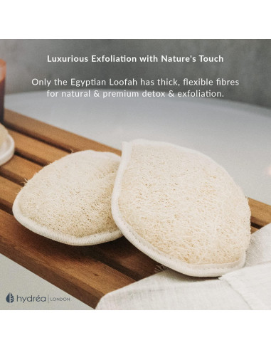 Guante Exfoliante Hydrea London Lufa Egipcia Orgánica 23x15cm
