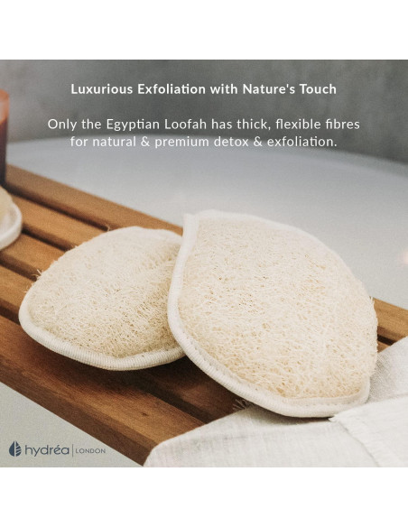 Guante Exfoliante Hydrea London Lufa Egipcia Orgánica 23x15cm