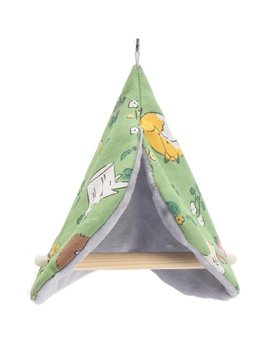 Manta de Cama para Aves FLAdorepet Nido de Loro Verde