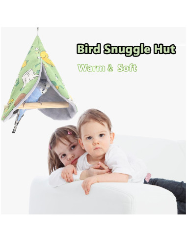 Manta de Cama para Aves FLAdorepet Nido de Loro Verde