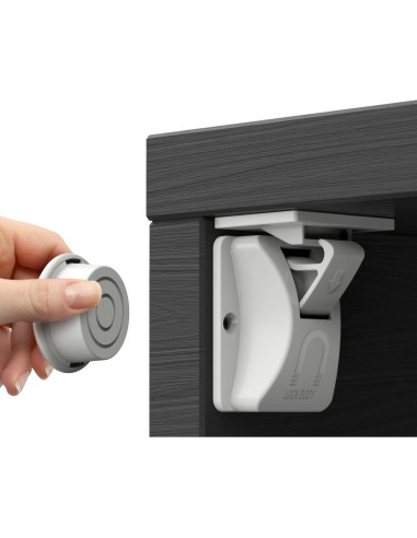 4 Cerraduras Magnéticas para Gabinetes iLulala con Adhesivo 3M