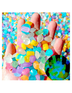 100 Rocas Brillantes en la Oscuridad DIYBravov 2x1x0.5cm