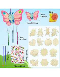 Kit de Manualidades de Campana de Viento Cinrobiye para Niños 2