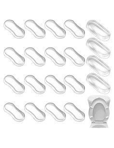 20 Amortiguadores de Asiento de Inodoro Salbsever PU Transparentes