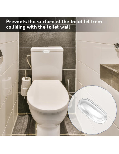 20 Amortiguadores de Asiento de Inodoro Salbsever PU Transparentes