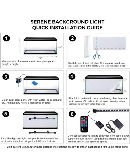 Kit de Luz LED para Acuario Current USA 121.9 cm Control Remoto