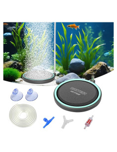 Difusor de Oxígeno UPETTOOLS 5 cm para Acuarios Nano Silencioso