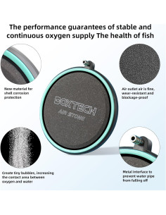 Difusor de Oxígeno UPETTOOLS 5 cm para Acuarios Nano Silencioso 2