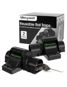 Trampa Reutilizable para Ratas y Ardillas Wanqueen - Doble Entrada, Eficiente y Humana
