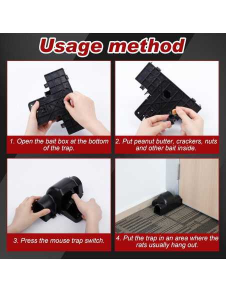 Trampa Reutilizable para Ratas y Ardillas Wanqueen - Doble Entrada, Eficiente y Humana