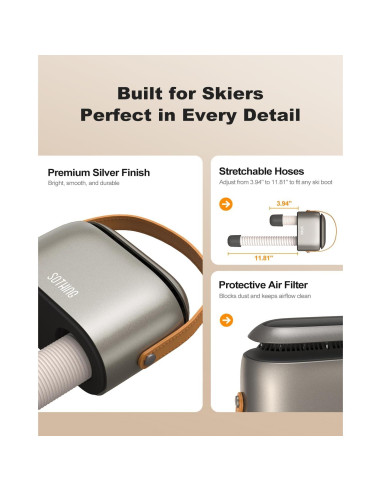 Secador de Botas SOTHING DSHJ-S-2101 95W 3 Niveles Calor