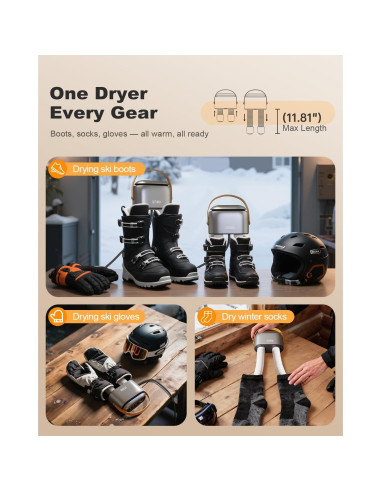 Secador de Botas SOTHING DSHJ-S-2101 95W 3 Niveles Calor