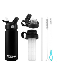 Botella de Agua Aislada Coolpei 532ml con Infusor de Té