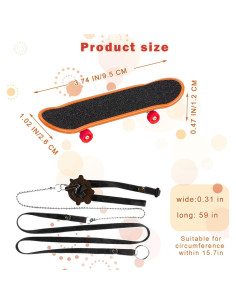 Mini Patineta para Tortugas TONGZHIY con Correa Ajustable 2